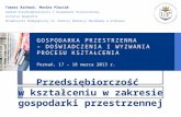 Tomasz Rachwał, Monika  Płaziak Zakład Przedsiębiorczości i Gospodarki Przestrzennej