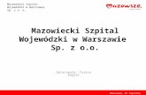 Mazowiecki Szpital Wojewódzki w Warszawie  Sp. z o.o.