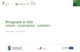 Program e-Cło  ZISAR – ECIP/SEAP - SZPROT Warszawa,  24.09.2012 r.