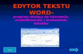 EDYTOR TEKSTU WORD-