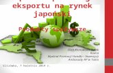Wsparcie polskiego eksportu na rynek japoński Produkty spożywcze