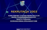REKRUTACJA 2003
