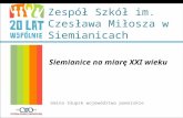Zespół Szkół im. Czesława Miłosza w Siemianicach