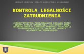 Morski Oddział Straży Granicznej w Gdańsku KONTROLA LEGALNOŚCI ZATRUDNIENIA