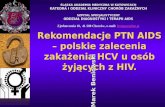 Rekomendacje PTN AIDS – polskie zalecenia zakażenia HCV u osób żyjących z HIV.