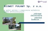 BIOWET PUŁAWY Sp. z o.o. w pełni polska i nowoczesna wytwórnia  leków weterynaryjnych