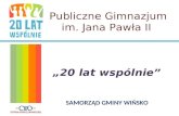 Publiczne Gimnazjum im. Jana Pawła II