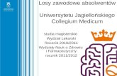 Losy zawodowe absolwentów  Uniwersytetu Jagiellońskiego Collegium Medicum