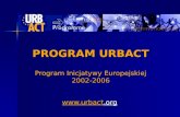 PROGRAM URBACT Program Inicjatywy Europejskiej 2002-2006 urbact