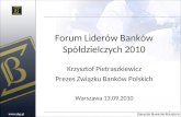 Forum Liderów Banków Spółdzielczych 2010