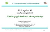 Priorytet 6 pod-priorytet 6.3 Zmiany globalne i ekosystemy
