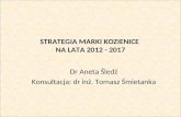STRATEGIA MARKI KOZIENICE  NA LATA 2012 - 2017