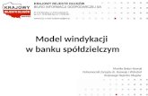 Model windykacji  w banku spółdzielczym