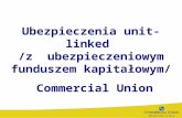 Ubezpieczenia unit-linked  /z  ubezpieczeniowym funduszem kapitałowym/  Commercial Union