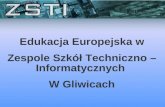 Edukacja Europejska w Zespole Szk ół Techniczno – Informatycznych  W Gliwicach