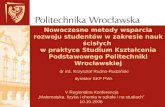 dr inż. Krzysztof Rudno-Rudziński dyrektor SKP PWr.