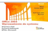 Office 2003  Wprowadzenie do systemu