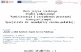 Kurs języka czeskiego Studia podyplomowe