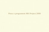 P raca z programem MS Project 2000