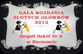 Gala rozdania złotych ołówków 2012