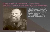 JÓZEF IGNACY KRASZEWSKI - tytan pracy Rok 2012 rokiem Józefa Ignacego Kraszewskiego