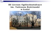 III Liceum Ogólnokształcące im. Tadeusza Kościuszki w Łodzi