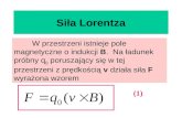 Siła Lorentza