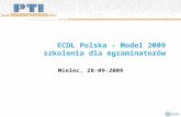 ECDL Polska - Model 2009 szkolenia dla egzaminatorów