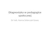 Diagnostyka w pedagogice społecznej