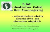 Dr Zofia Krzyżanowska – Radca Generalny Ministerstwo Rolnictwa i Rozwoju Wsi