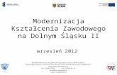 Modernizacja Kształcenia Zawodowego na Dolnym Śląsku II