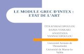 LE MODULE GREC D’INTEX :  ETAT DE L’ART
