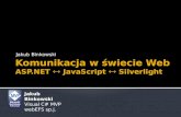 Komunikacja w świecie Web ASP.NET   JavaScript  Silverlight