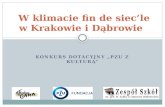 W klimacie fin de  siec’le w Krakowie i  Dąbrowie