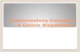 Zrównoważony transport w Gminie Niepołomice