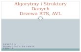 Algorytmy i Struktury Danych Drzewa BTS, AVL