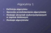 Algorytmy 1