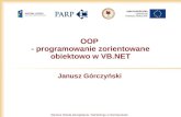 OOP  - programowanie zorientowane obiektowo w VB.NET