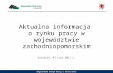 Aktualna informacja  o rynku pracy w województwie zachodniopomorskim
