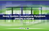Nowy System Zarządzania Ryzykiem  (NSZR) w KDPW