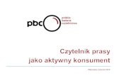 Czytelnik  prasy jako aktywny konsument Warszawa ,  kwiecień  2013