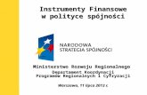 Instrumenty Finansowe w  polityce spójności