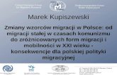 Powojenne przemiany migracji  międzynarodowych w Polsce