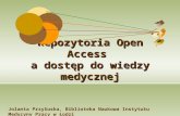 Repozytoria Open Access  a dostęp do wiedzy medycznej