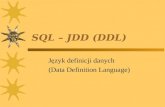 SQL – JDD (DDL)