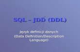 SQL – JDD (DDL)