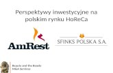 Perspektywy inwestycyjne na polskim rynku HoReCa