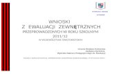 Urszula Wojsław-Kozłowska Zastępca Dyrektora  Wydziału Nadzoru Pedagogicznego ds. Ewaluacji