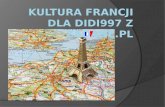 Kultura Francji dla Didi997 z  zadane.pl