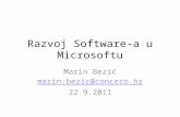 Razvoj  Software-a u  Microsoftu
